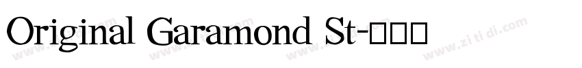 Original Garamond St字体转换